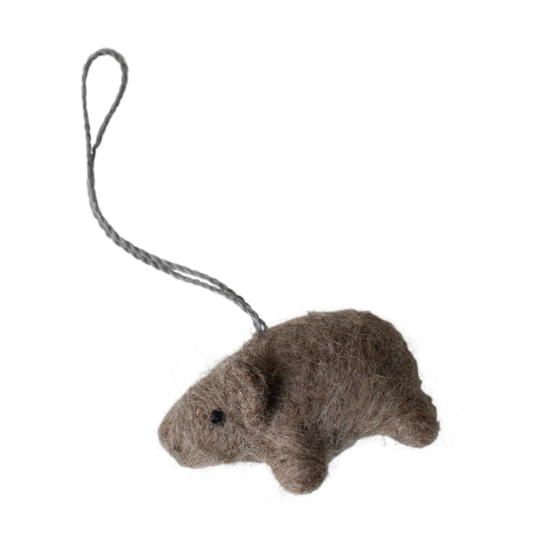 Hengende gris dekorasjonshengende, Beige DBKD