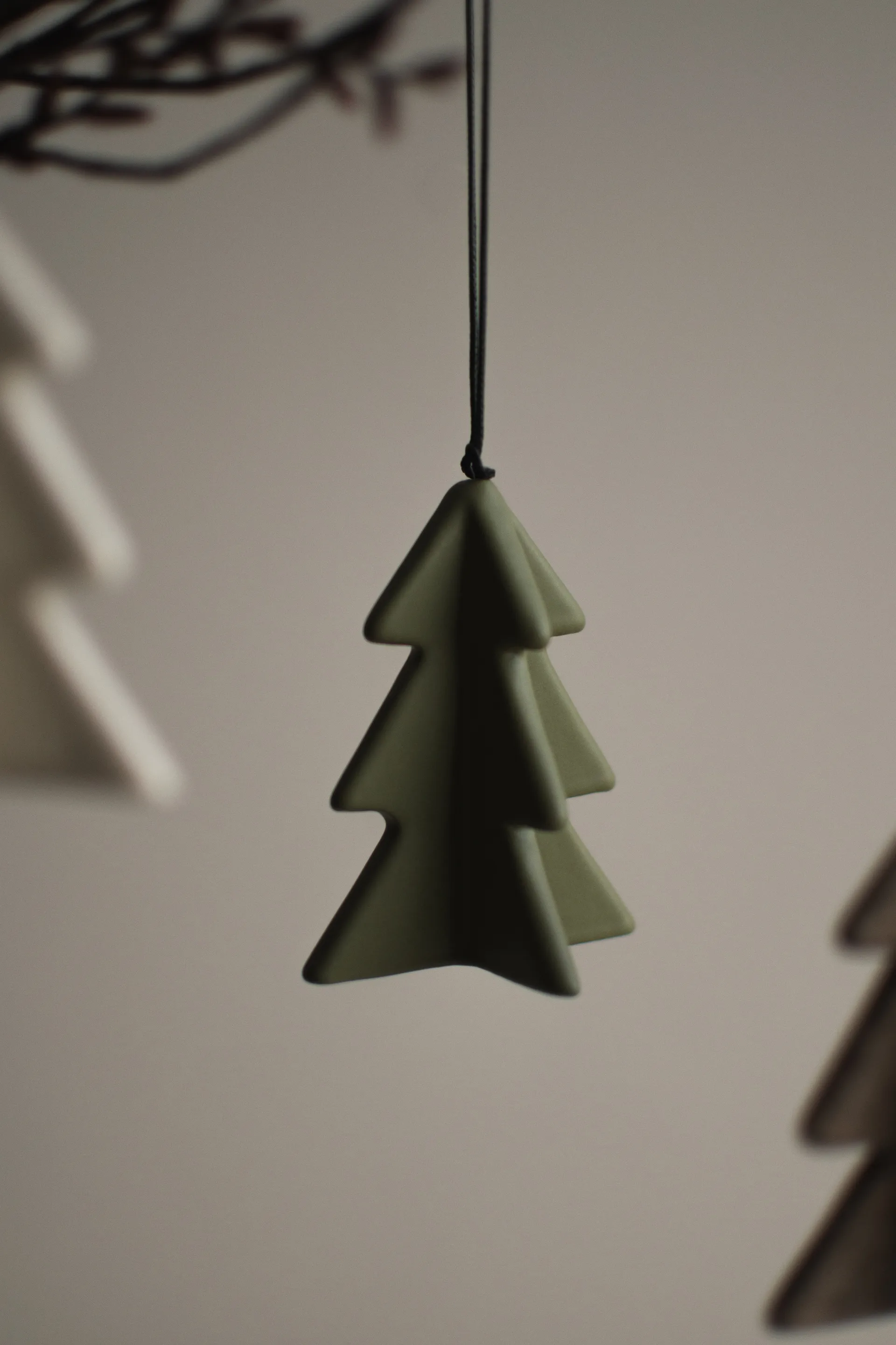 Hengende vintertre 7 cm, Green DBKD