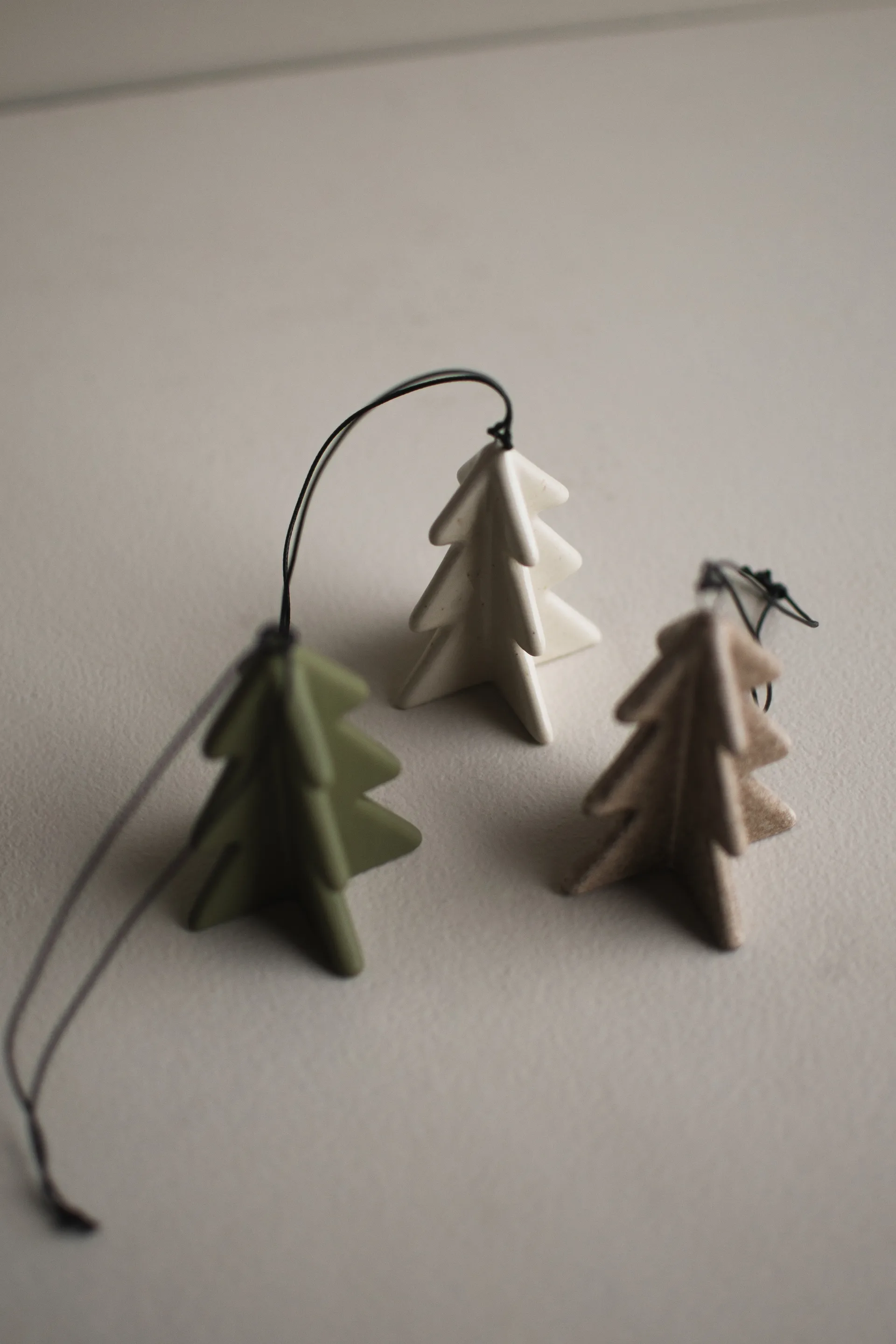 Hengende vintertre 7 cm, Vanilla DBKD