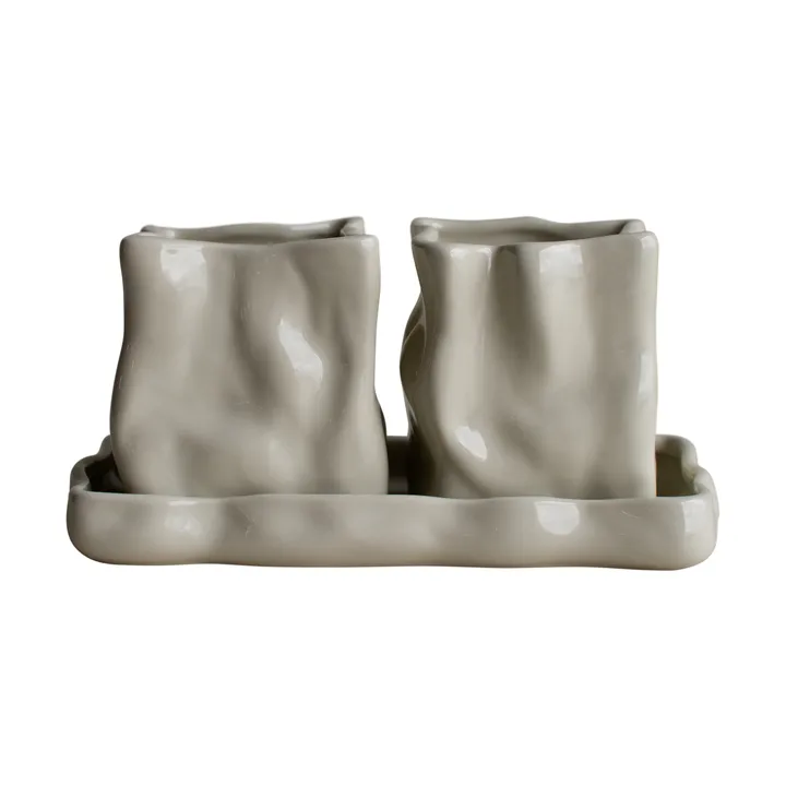 Herb krukke 3 deler - Creme - DBKD