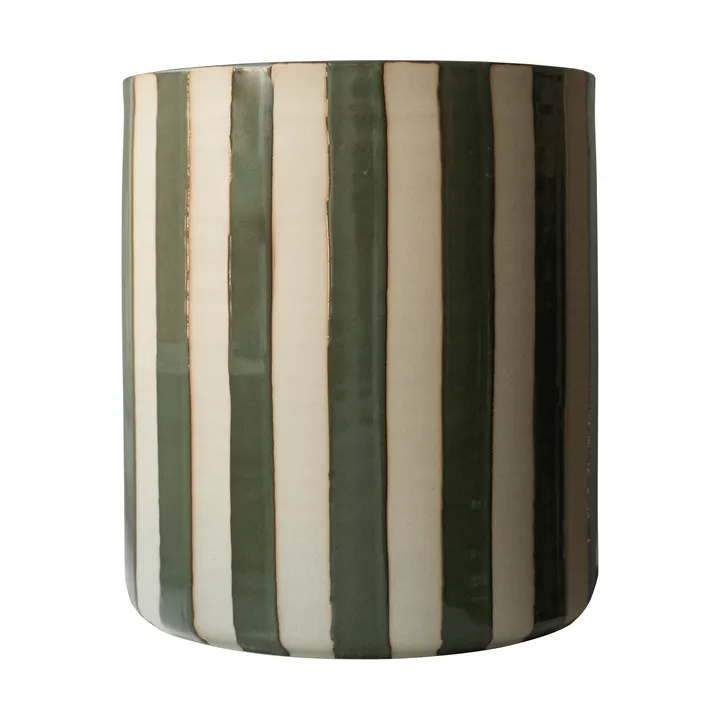 Line krukke Ø21x24 cm - Stripe green - DBKD