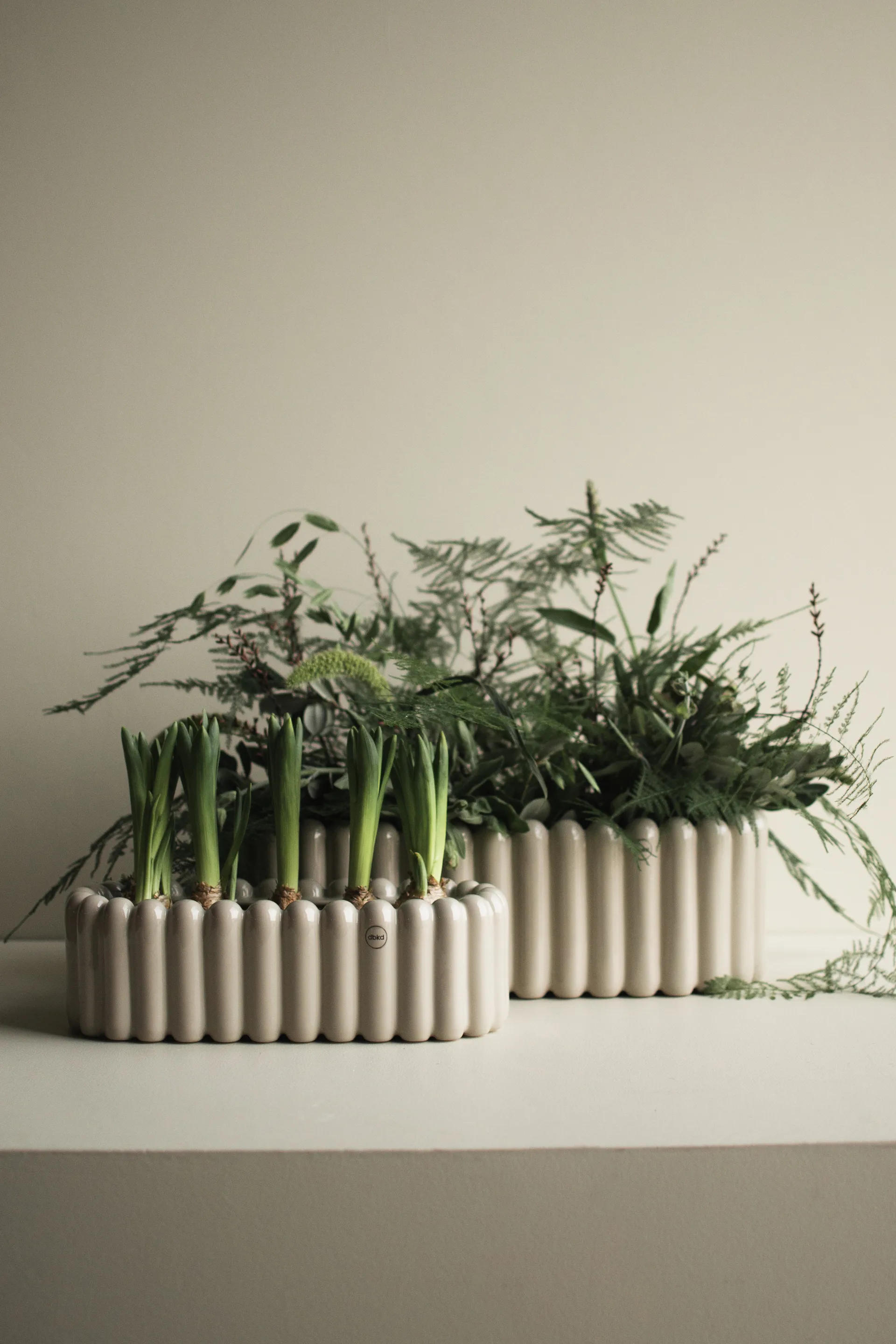 Mist potte oval small 35 cm, Shiney mole DBKD