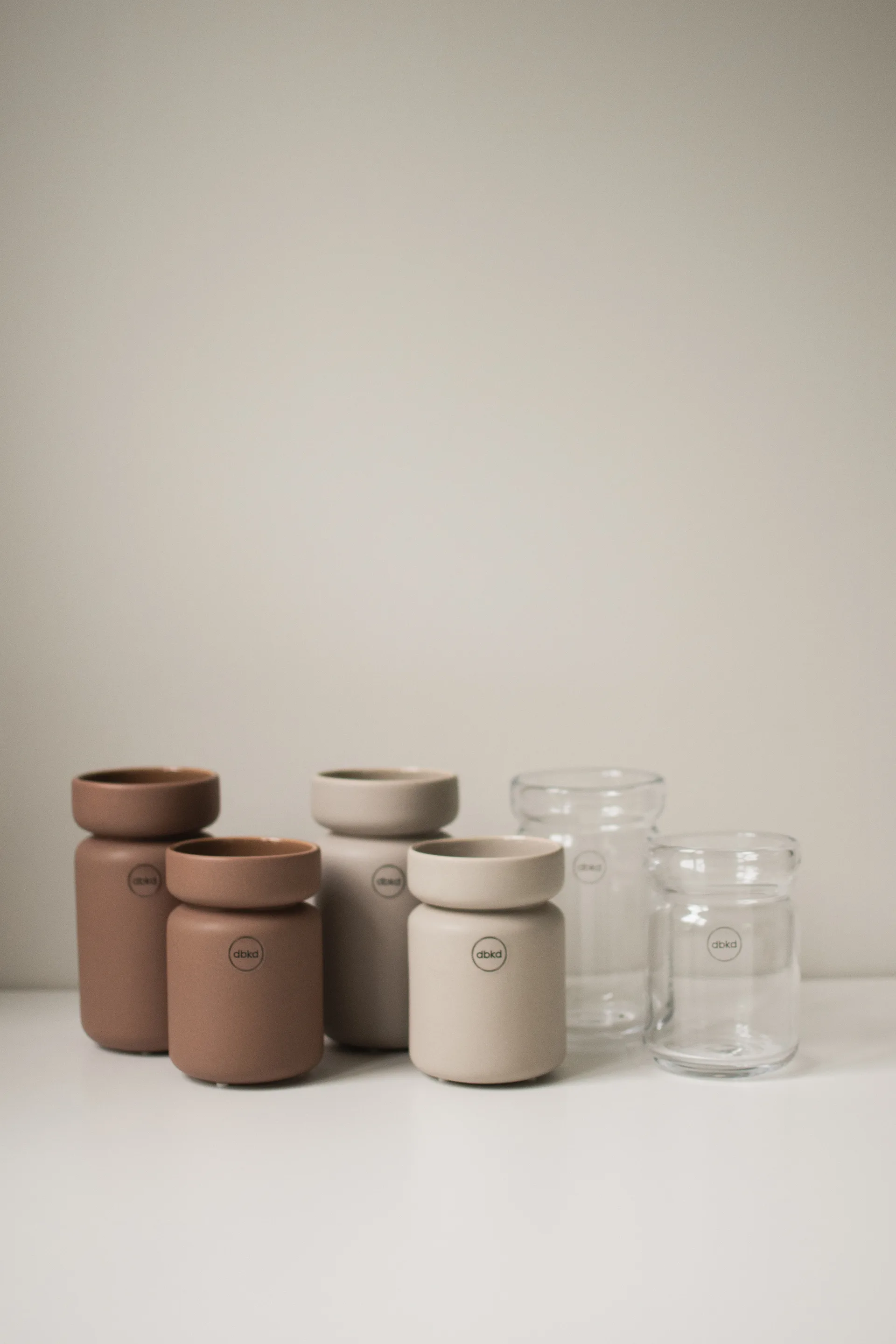 Neck krukke, Nougat, Ø8x12 cm DBKD