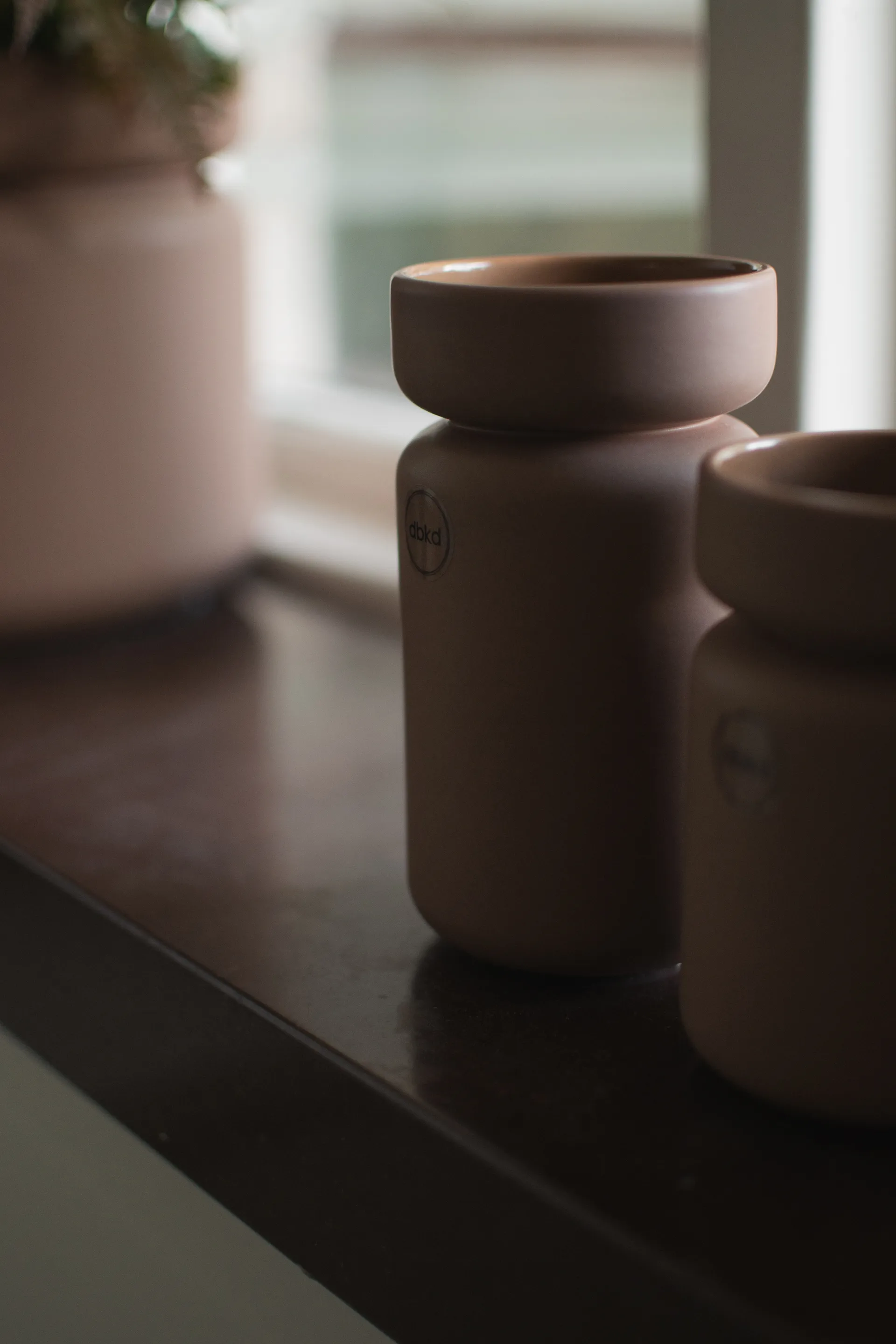 Neck krukke, Nougat, Ø8x15 cm DBKD