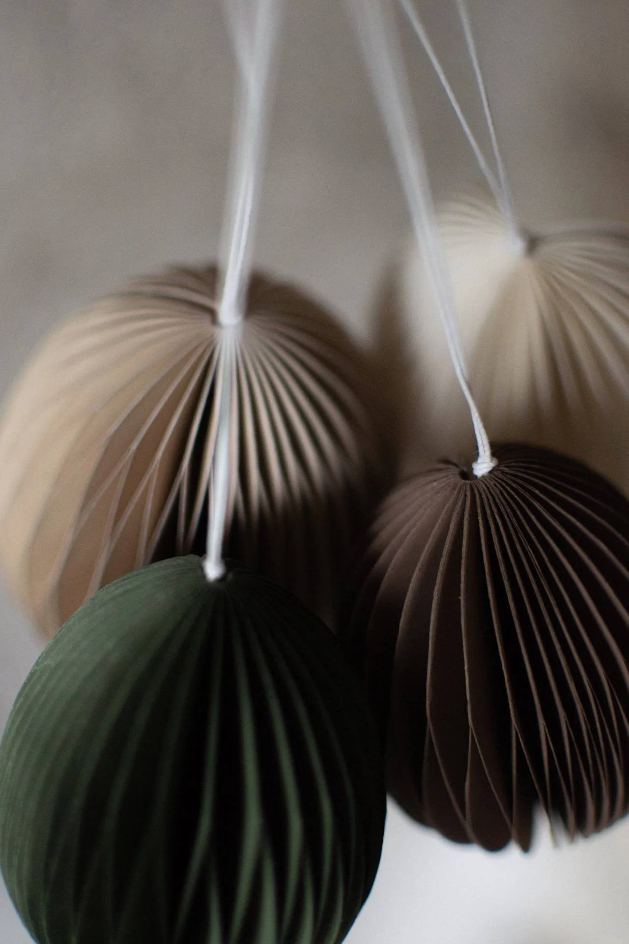 Ovoid påskepynt papir 7 cm, Brown DBKD