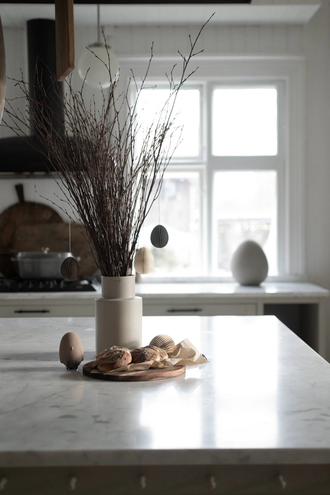 Ovoid påskepynt papir 7 cm, Brown DBKD