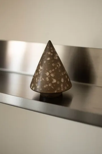 Peak tre dekorasjonsdetalj - Brown dot, Ø9 cm - DBKD