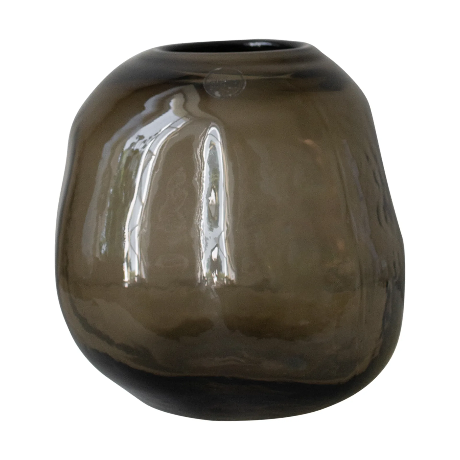 Pebble vase brun, Liten Ø 20 cm DBKD