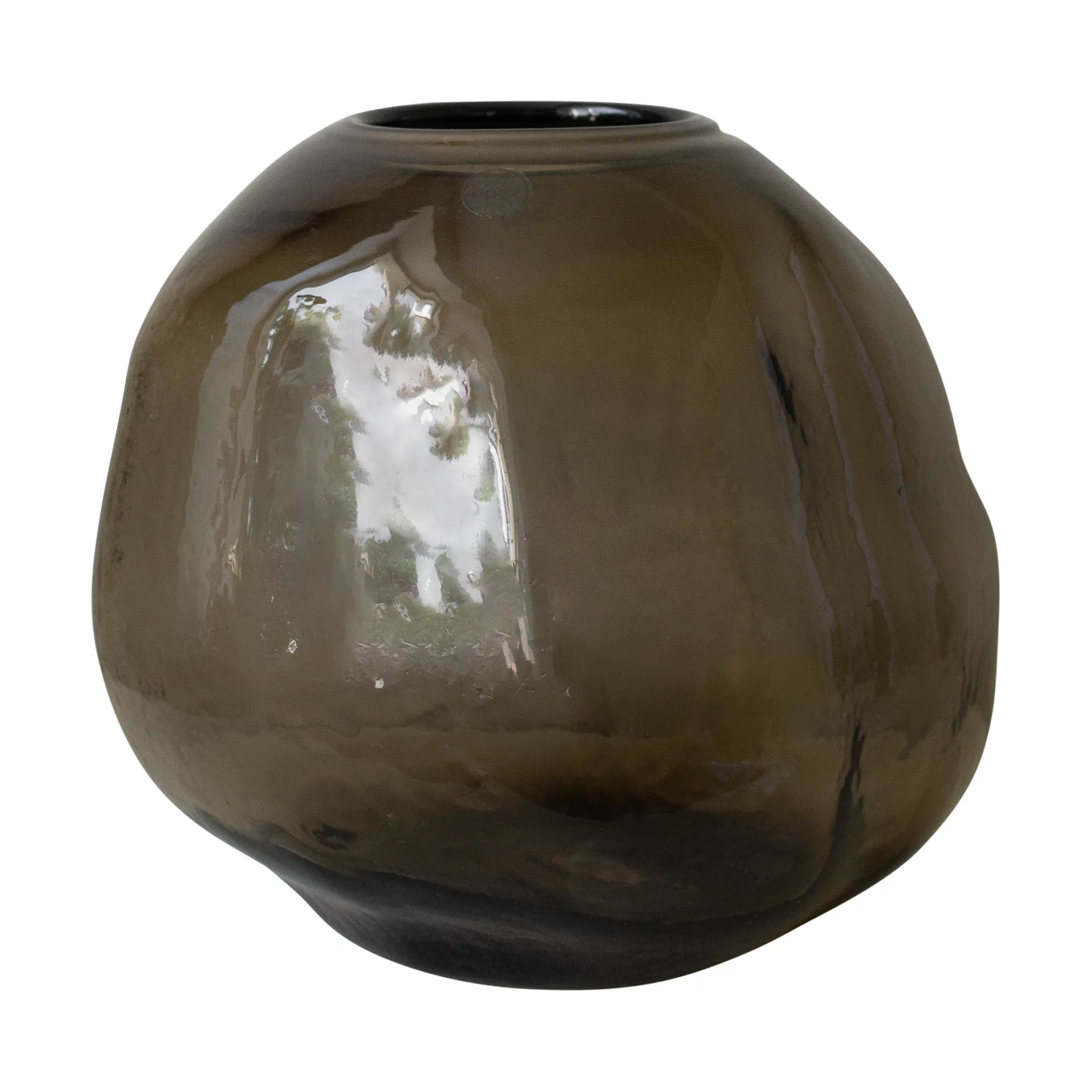 Pebble vase brun, Stor Ø 28 cm DBKD