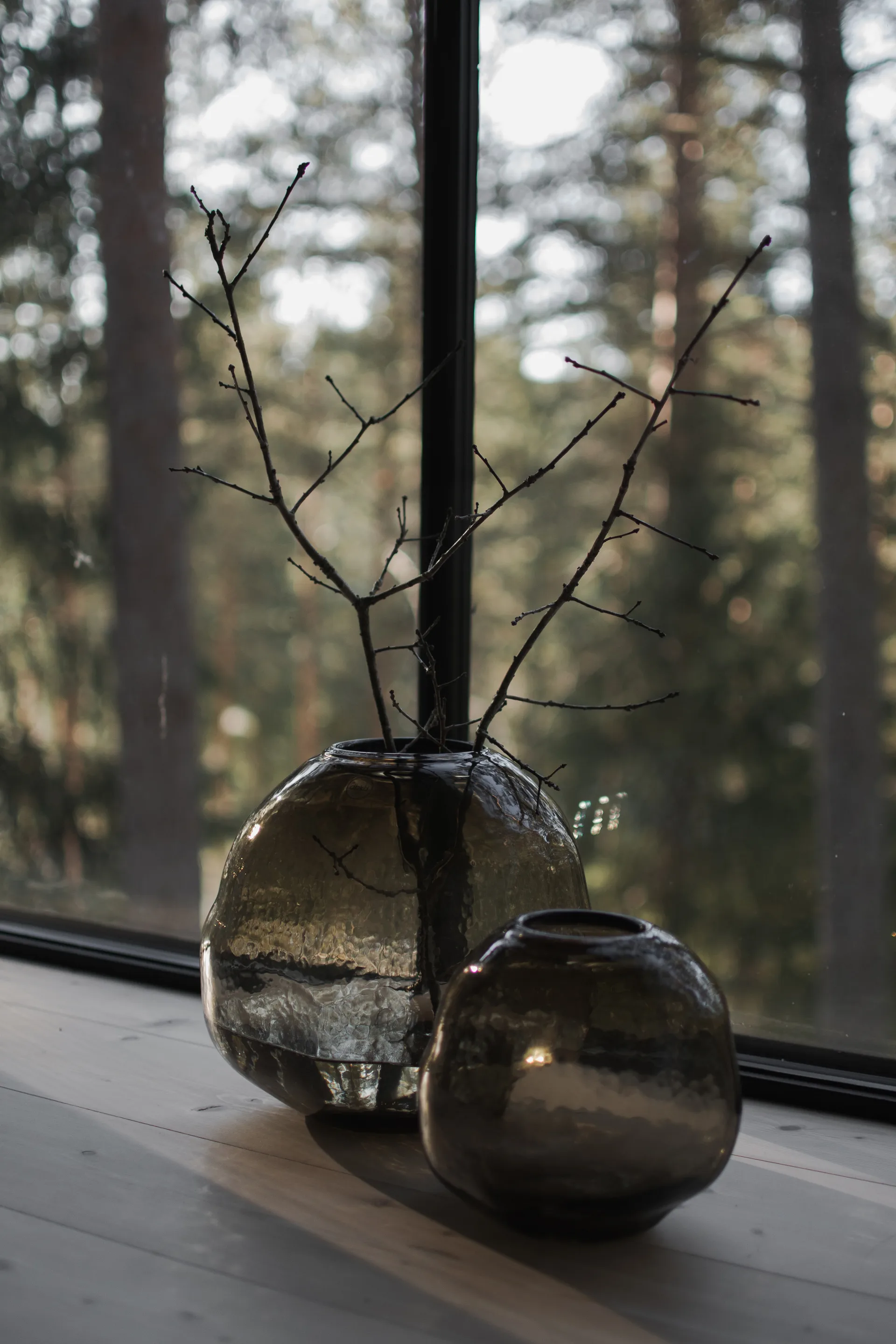 Pebble vase brun, Stor Ø 28 cm DBKD