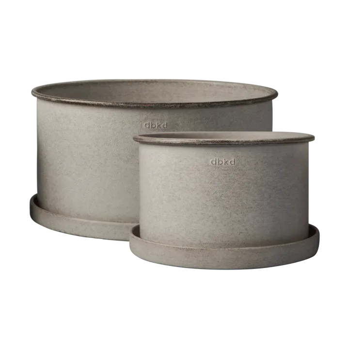 Plant bowl krukke 2-pakning - Beige - DBKD