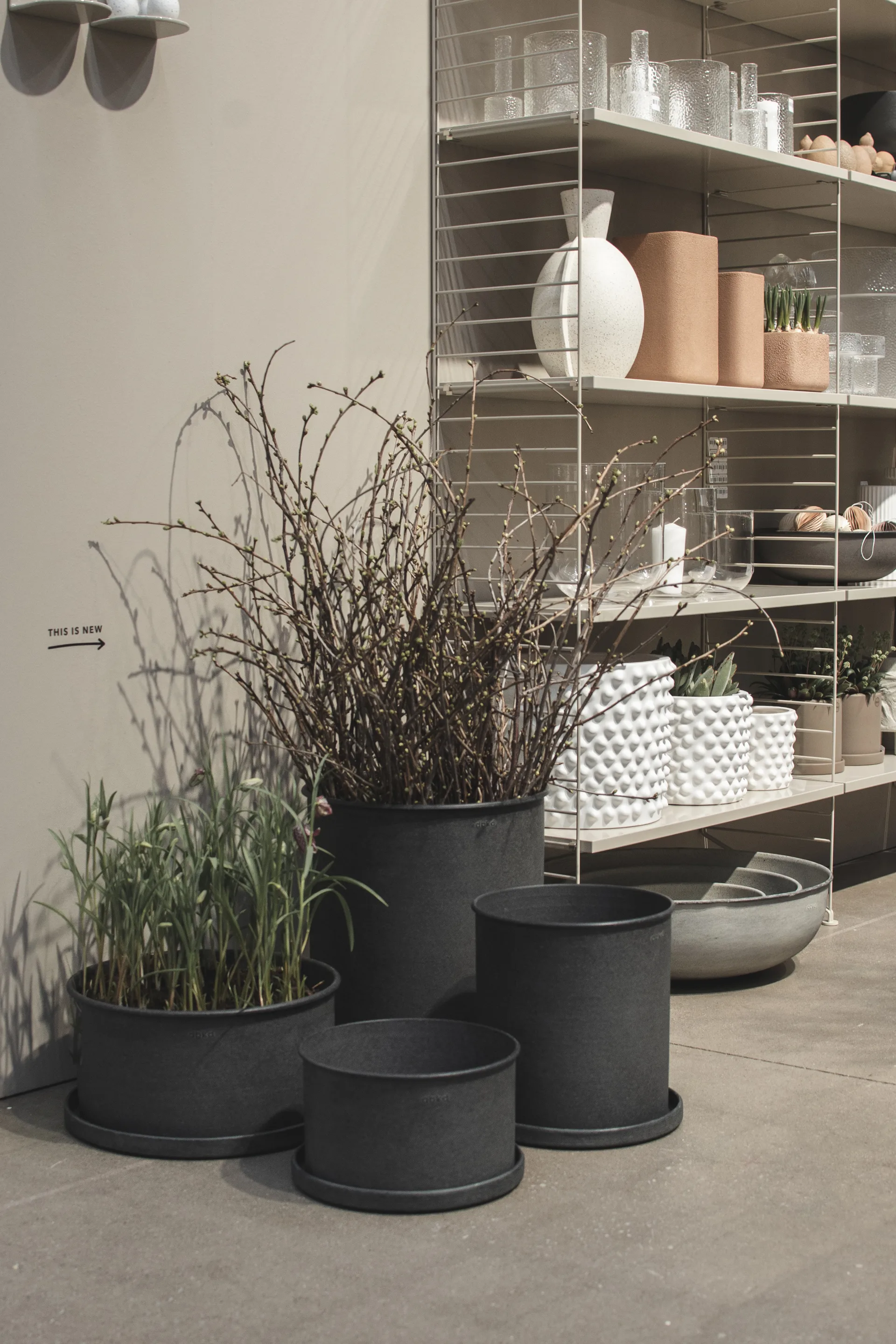 Plant bowl krukke 2-pakning, Svart DBKD