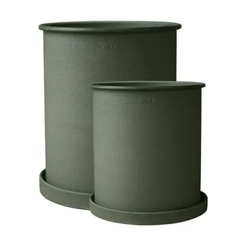 Plant pot krukke large 2-pakning - Green - DBKD