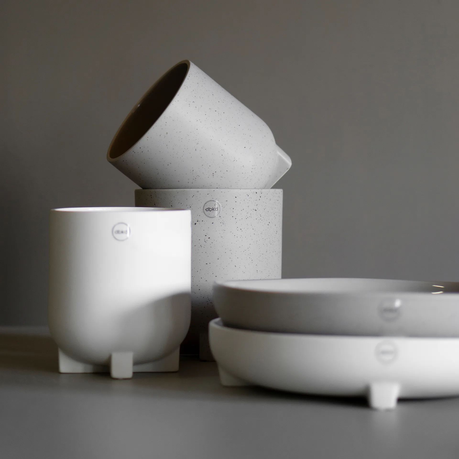 Plus krukke Ø14 cm, Mole dot DBKD