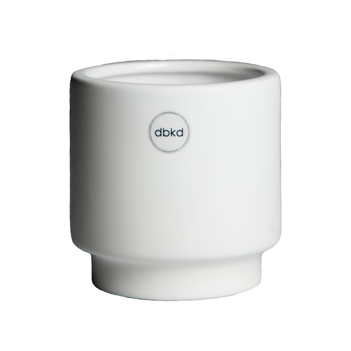 Solid krukke white - Liten ø10 cm - DBKD