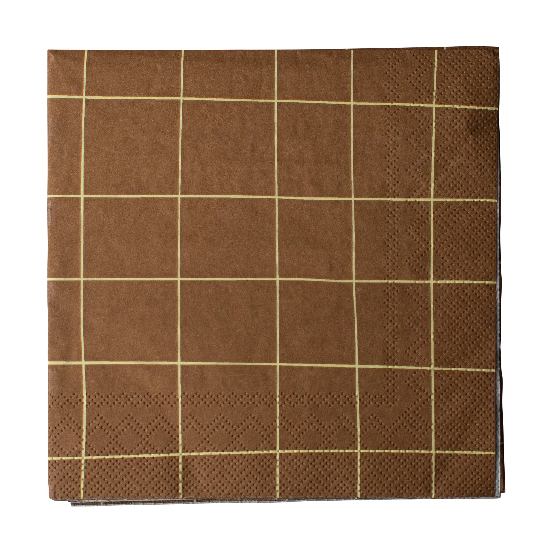 Square papirserviett 33x33 cm 20-pakning, Brown DBKD