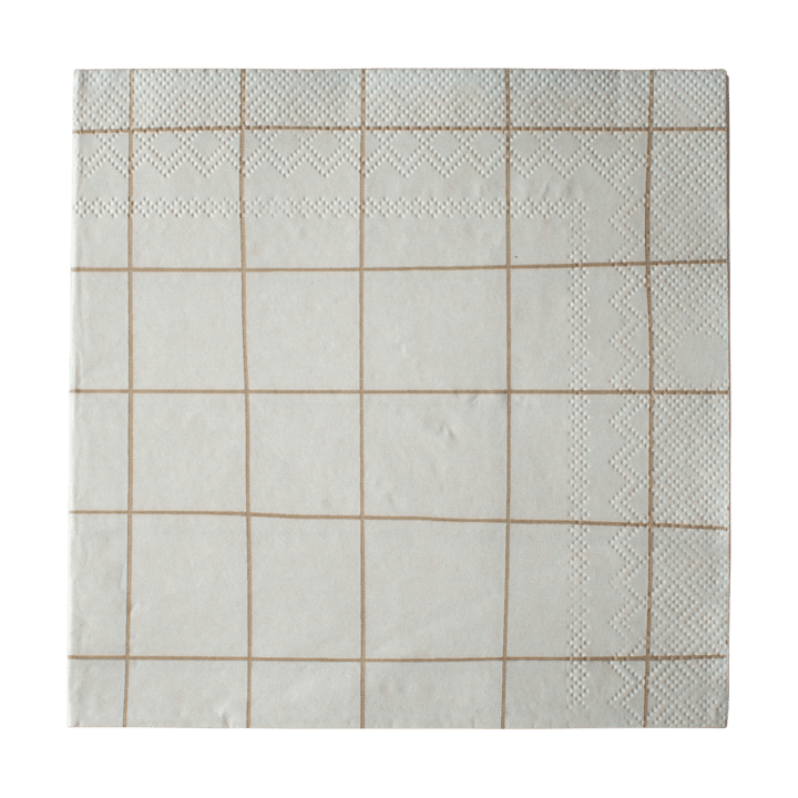 Square papirserviett 33x33 cm 20-pakning, Creme DBKD