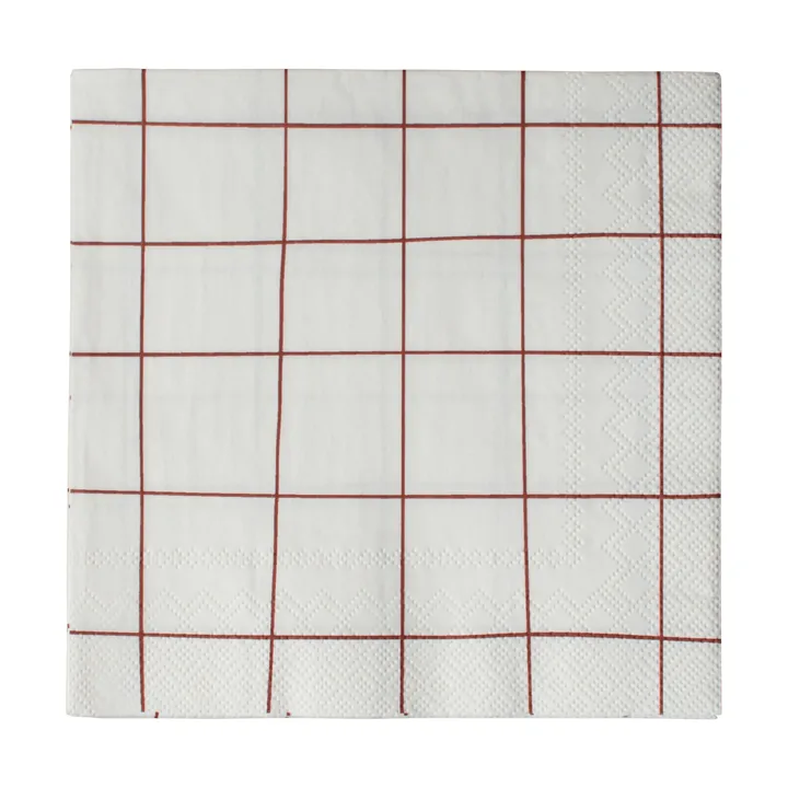 Square papirserviett 33x33 cm 20-pakning - Dark red - DBKD