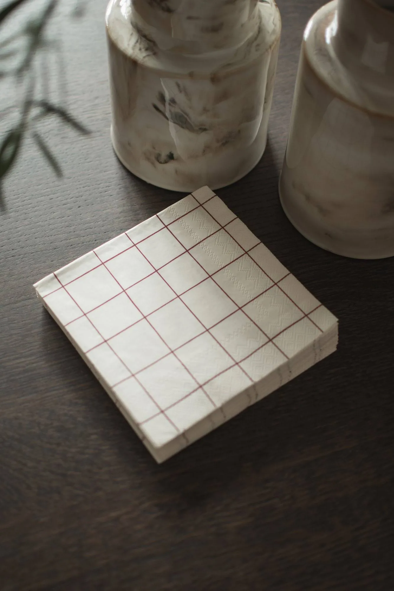 Square papirserviett 33x33 cm 20-pakning, Dark red DBKD