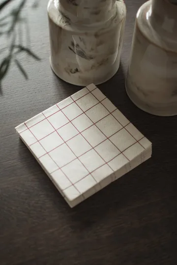 Square papirserviett 33x33 cm 20-pakning - Dark red - DBKD
