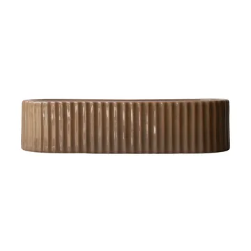Stripe lysestake 30 cm - Shiny nougat - DBKD