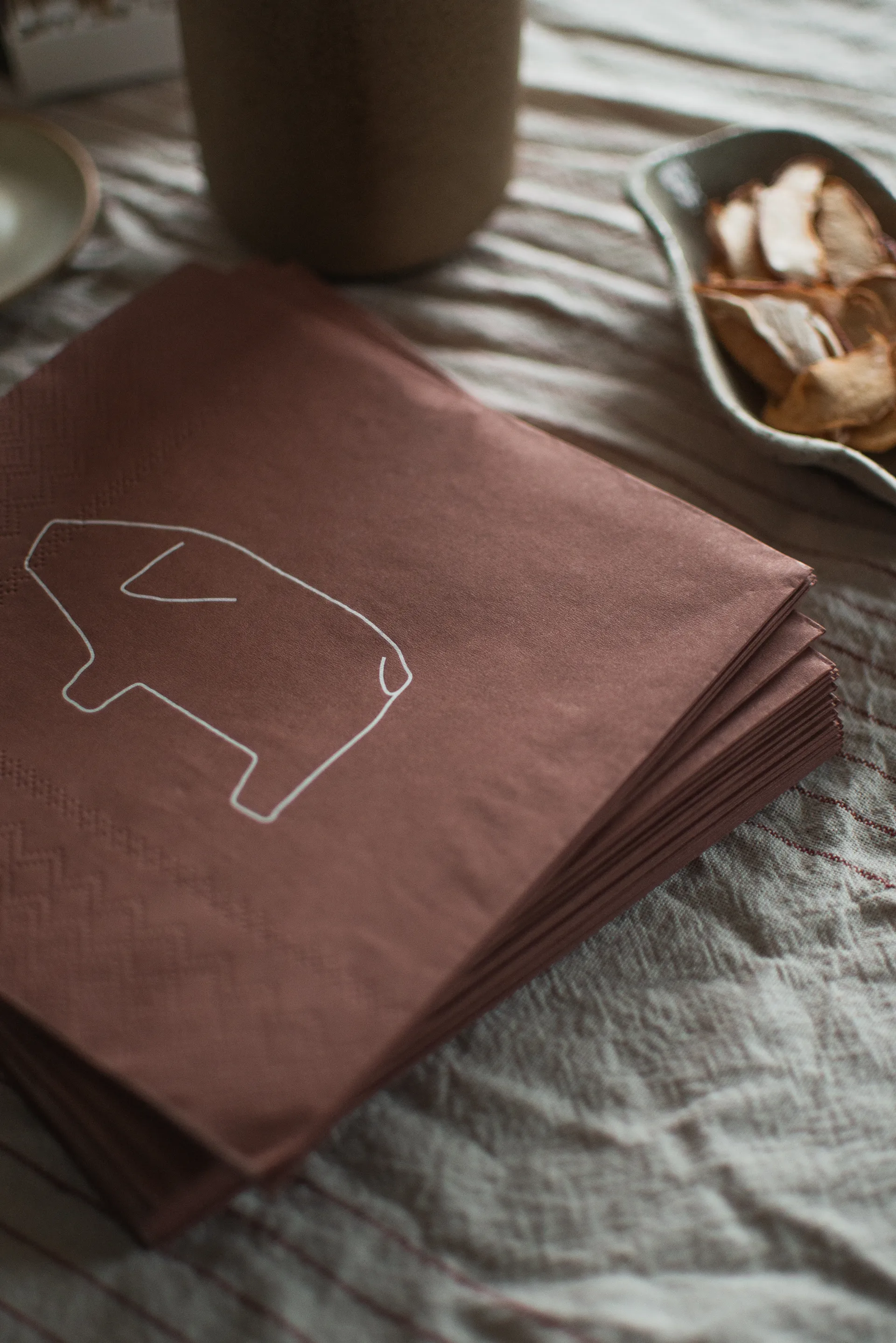 Swedish pig papirserviett 33x33 cm 20-pakning, Red DBKD