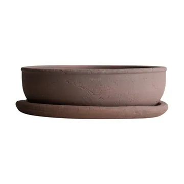 Terra bowl krukke - Brown, Ø30x10,5 cm - DBKD