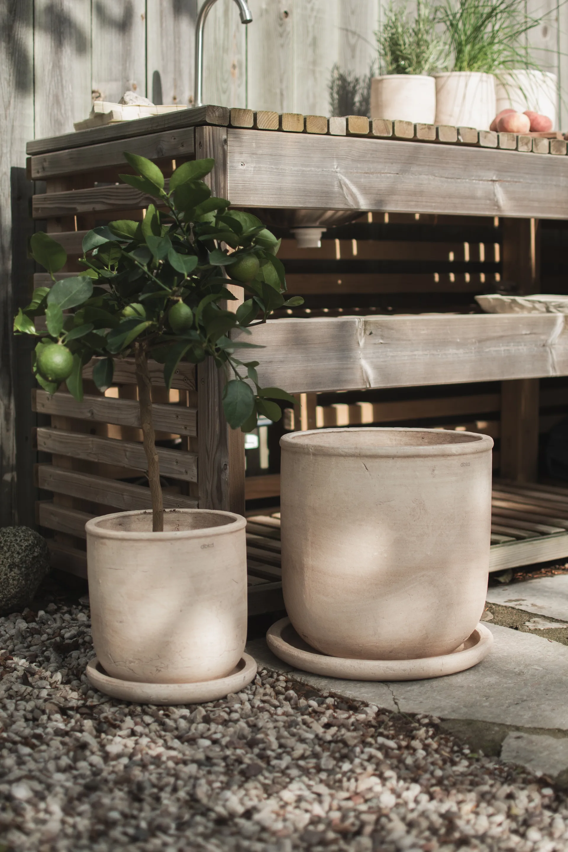 Terra krukke, Sand, Ø33x36 cm DBKD