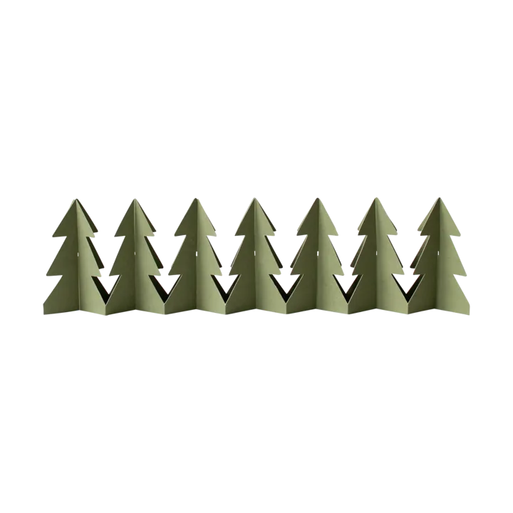 Tree in a row dekorasjon 60 cm - Green, 7x60 cm - DBKD