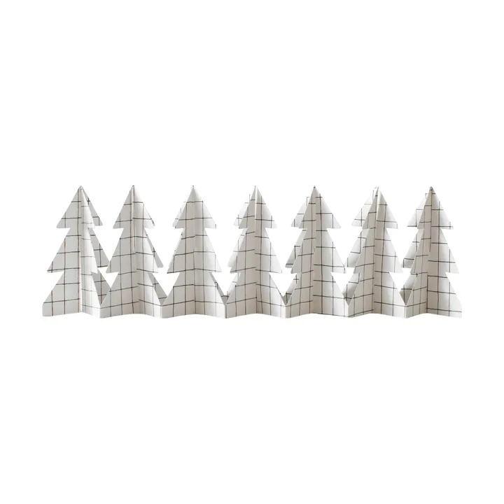 Tree in a row dekorasjon 60 cm - Square white, 12x60 cm - DBKD