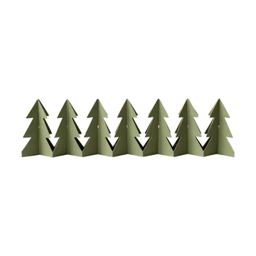 Tree in a row dekorasjon - Green, 7x60 cm - DBKD