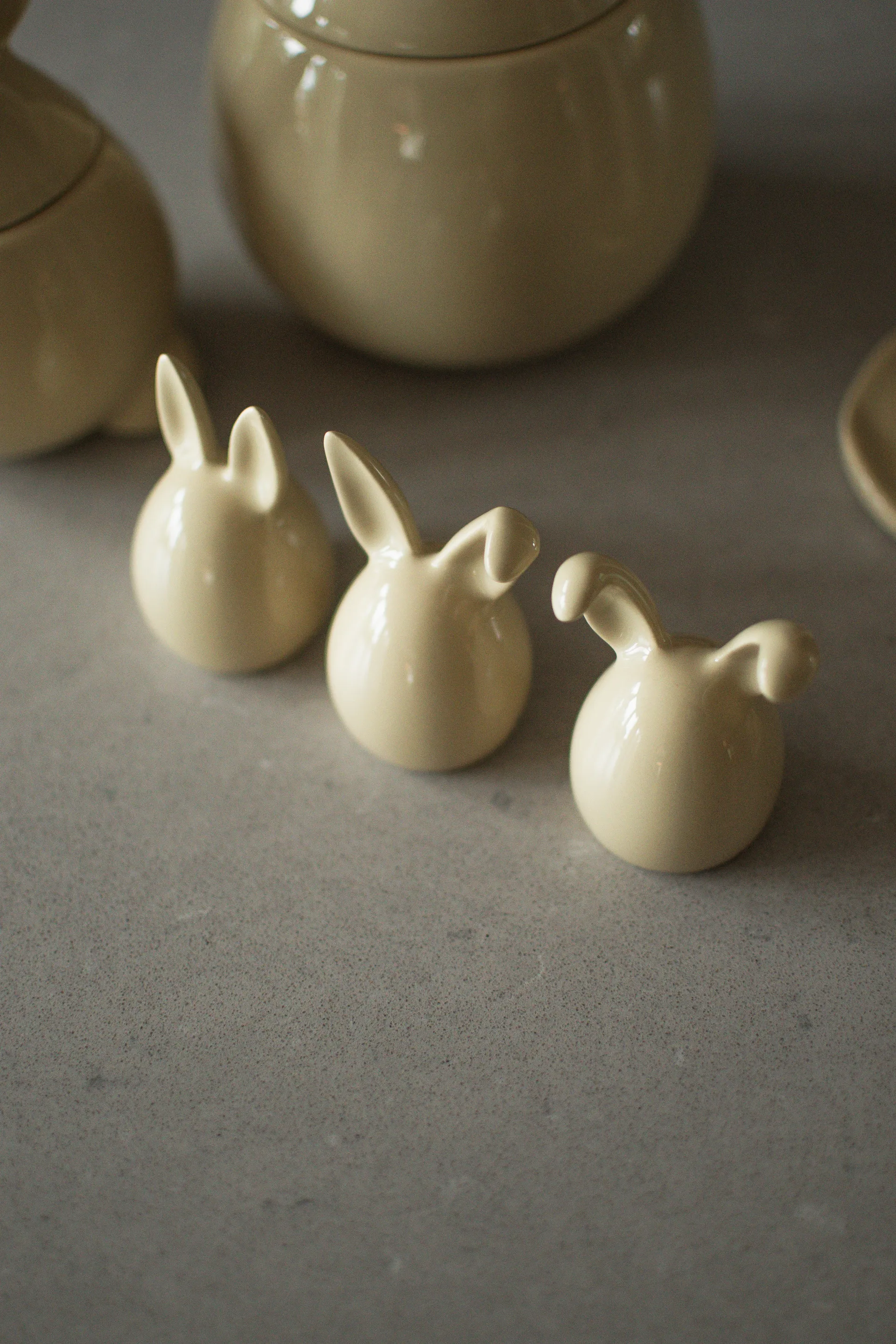 Triplets påskehare 3-pakning, Shiny yellow DBKD