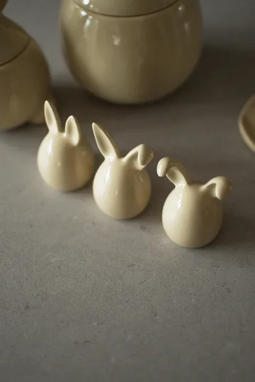 Triplets påskehare 3-pakning - Shiny yellow - DBKD