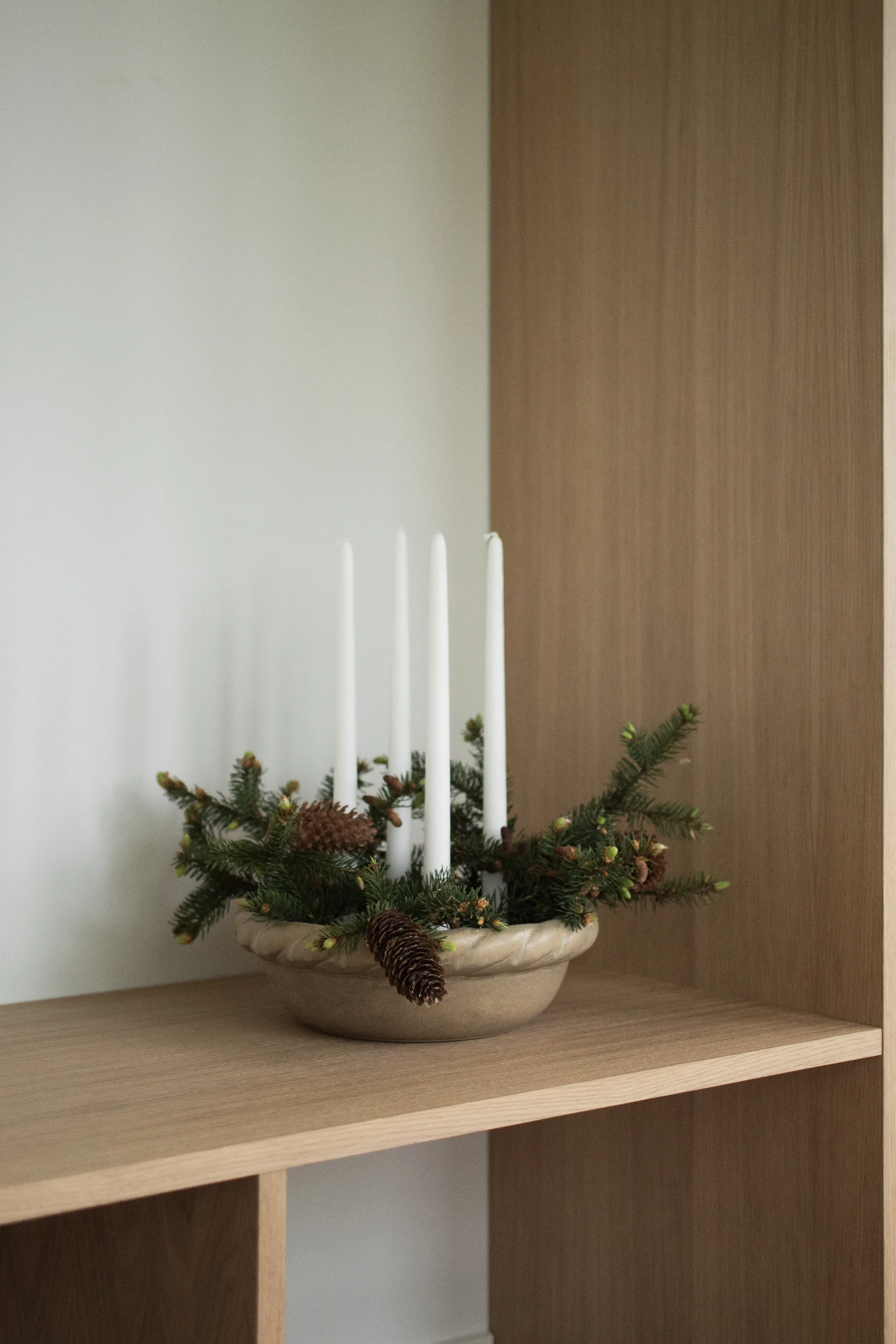 Twine plate lysestake Ø30 cm, Beige DBKD