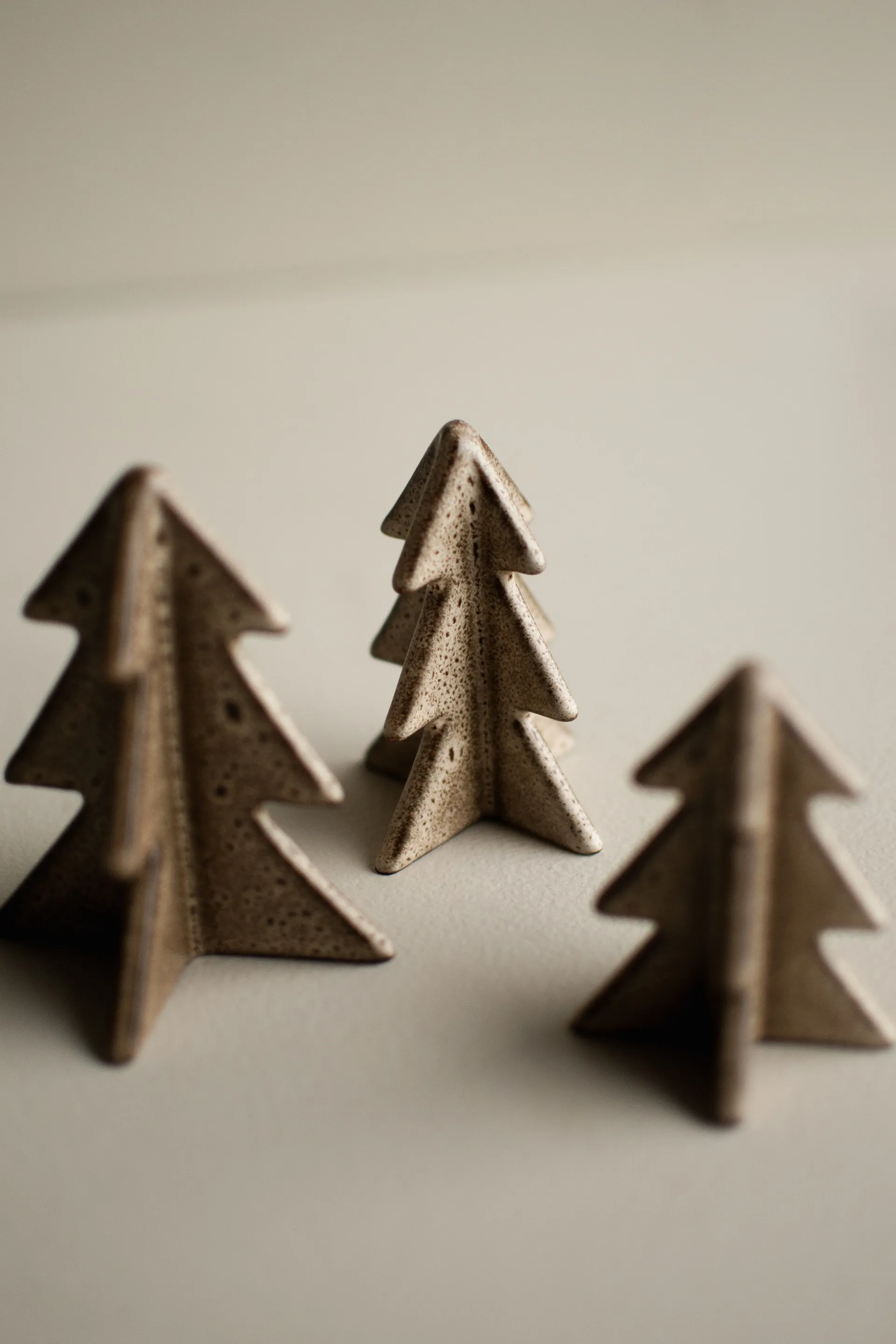 Winter tree dekorasjon, Beige, 8 cm DBKD