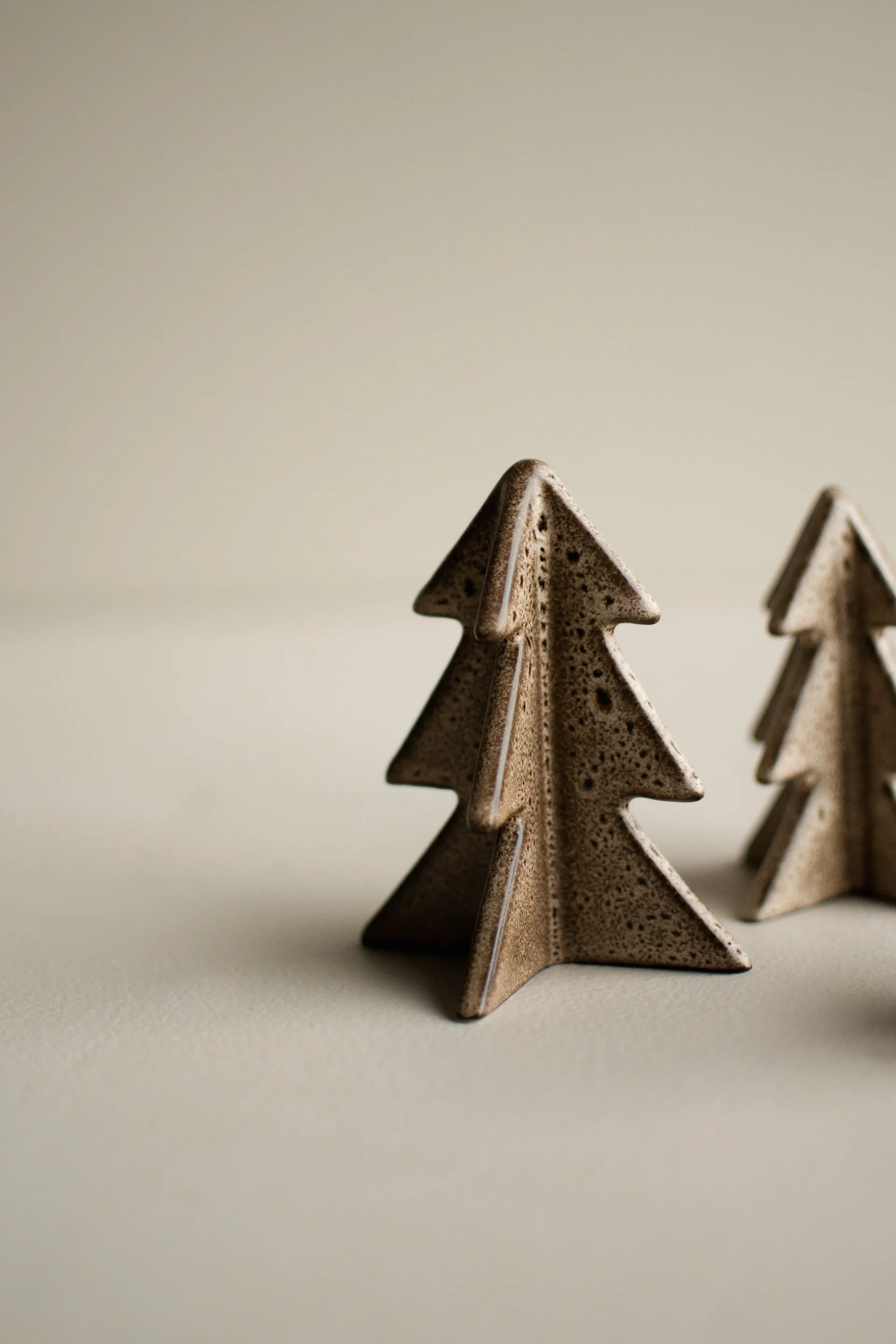 Winter tree dekorasjon, Beige, 9,5 cm DBKD