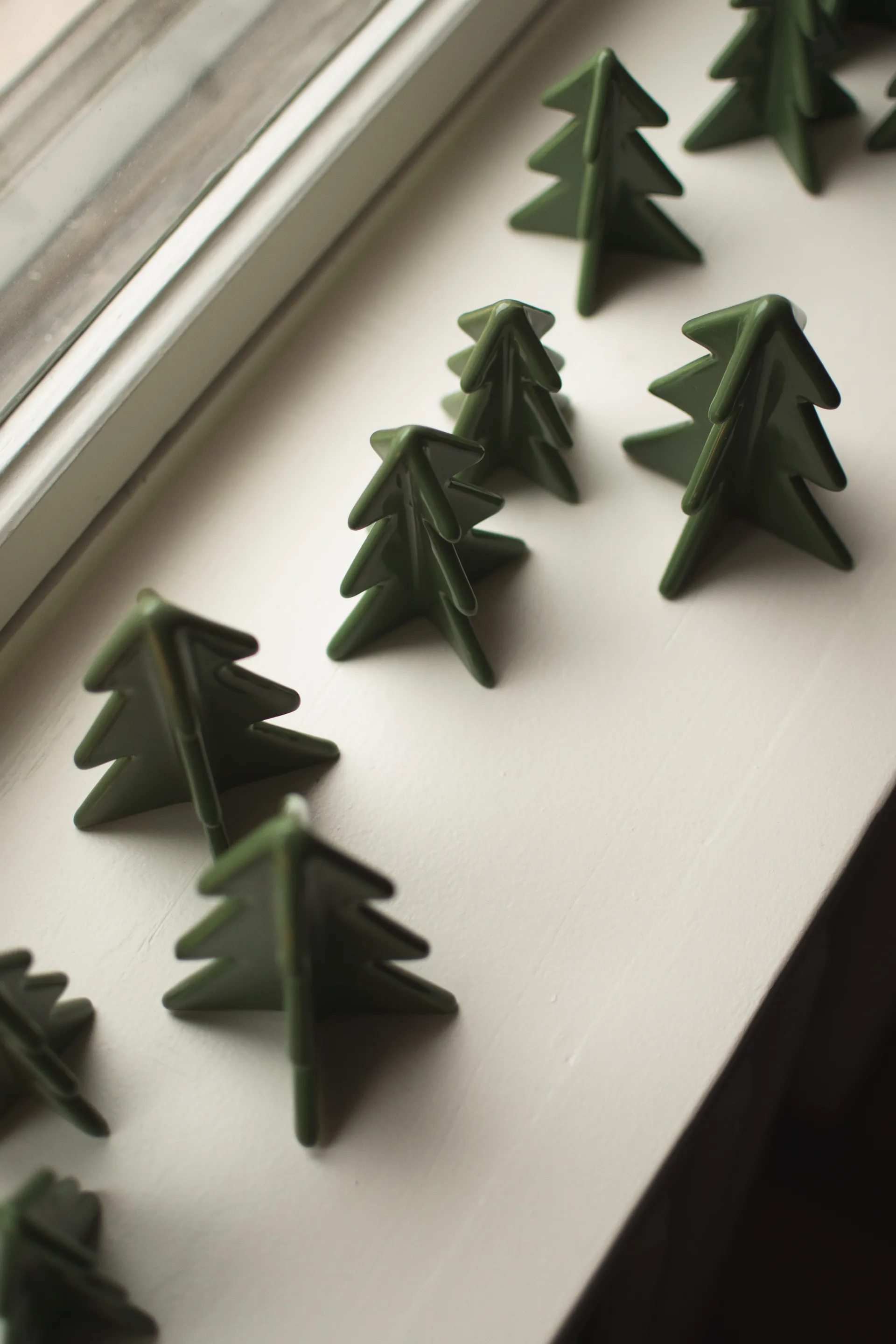 Winter tree dekorasjon, Green, 7 cm DBKD