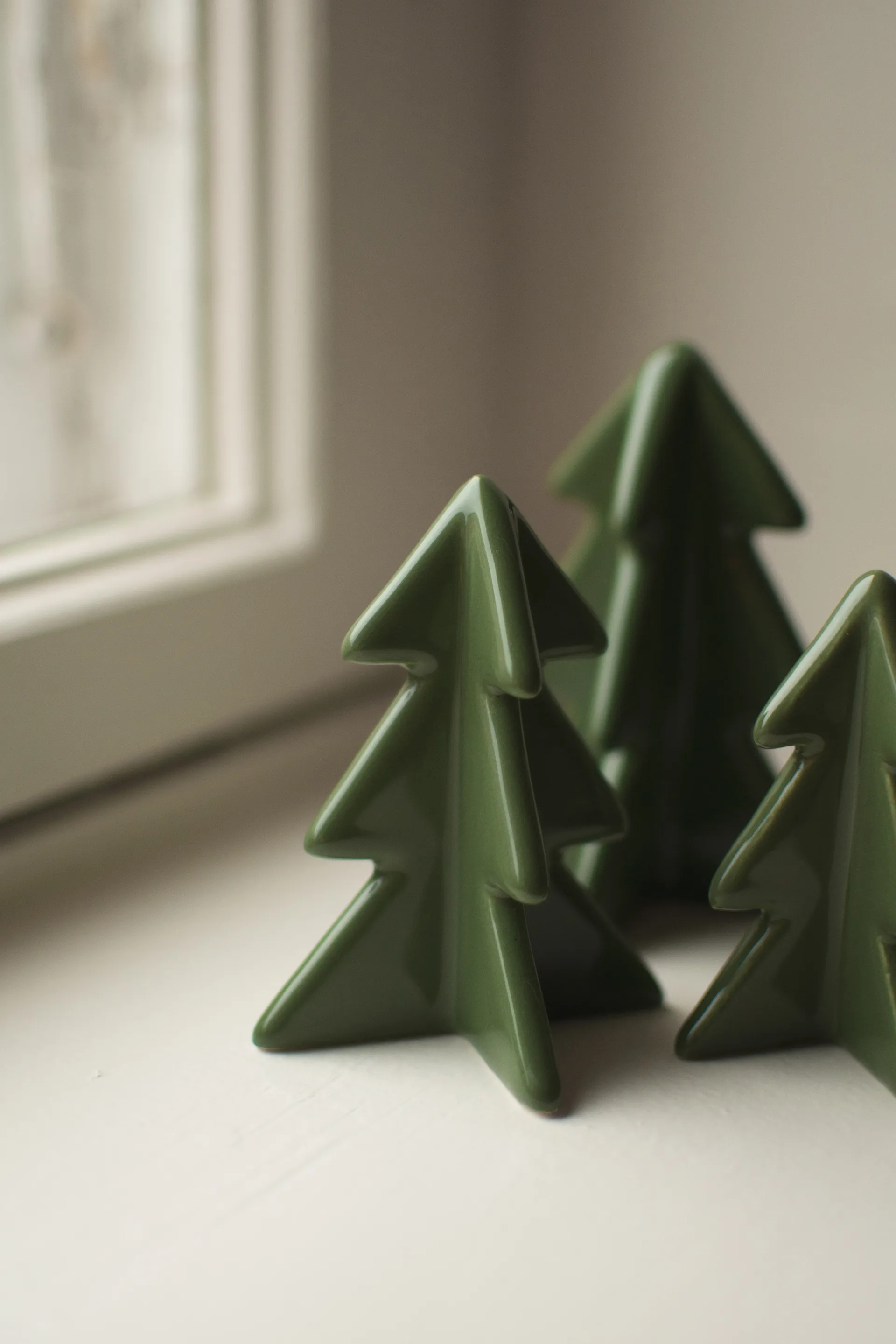 Winter tree dekorasjon, Green, 8 cm DBKD