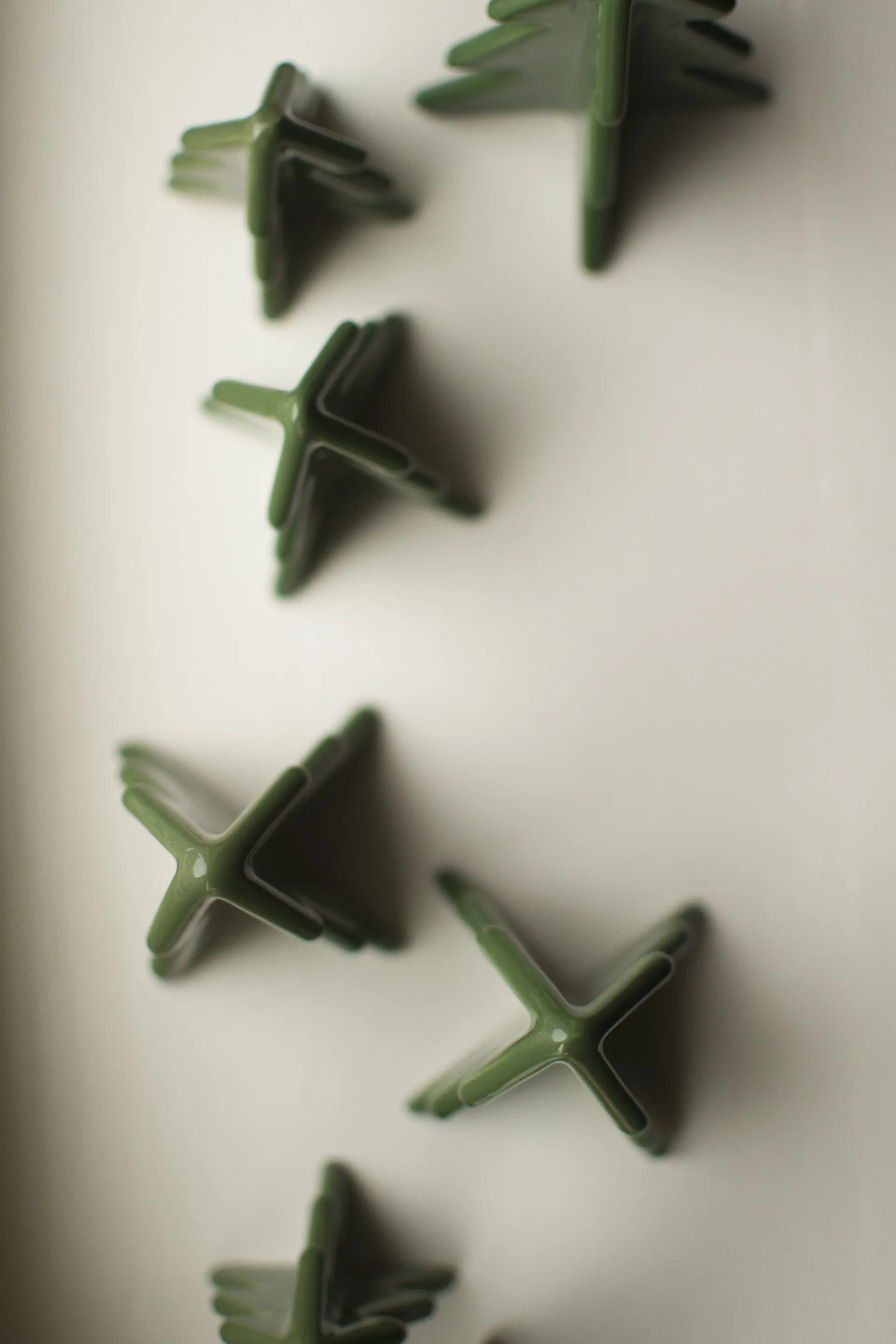 Winter tree dekorasjon, Green, 8 cm DBKD