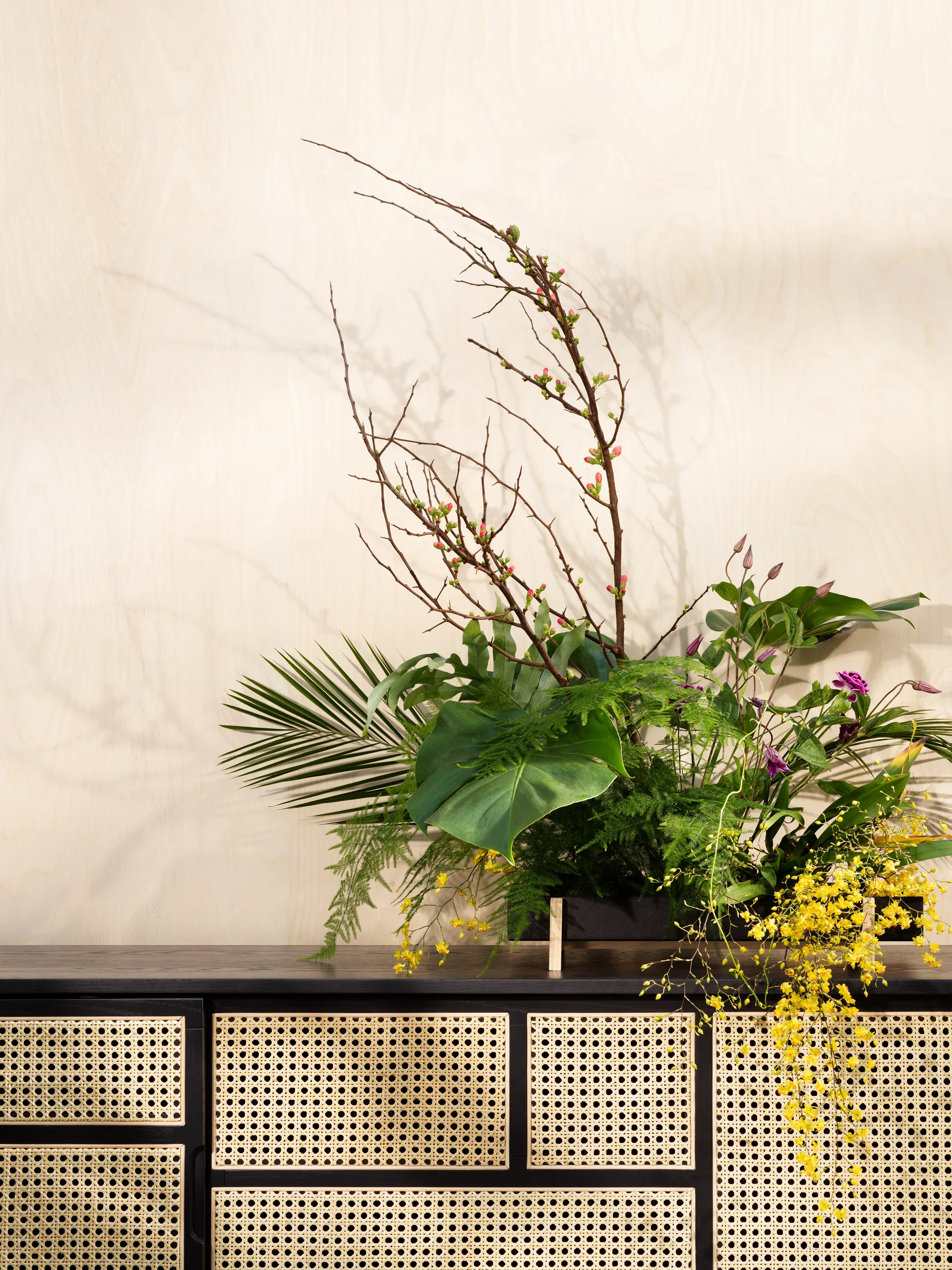 Air skjenk low, svart, rotting Design House Stockholm