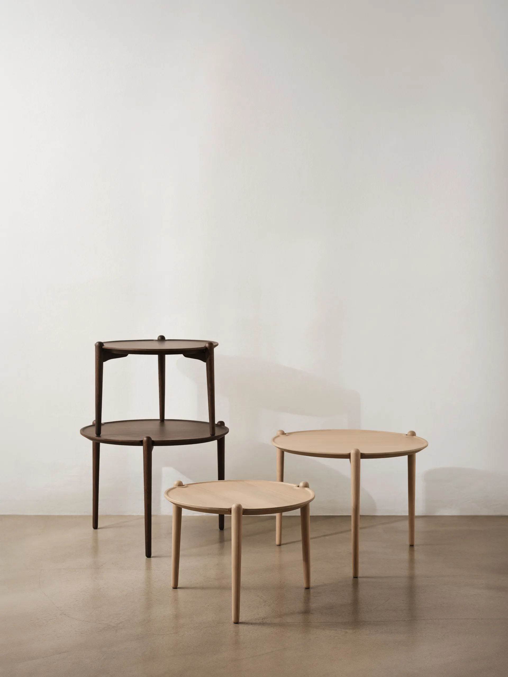 Aria sofabord, Dark oak, Ø50x37 cm Design House Stockholm
