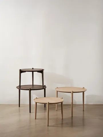 Aria sofabord - Dark oak, Ø50x37 cm - Design House Stockholm