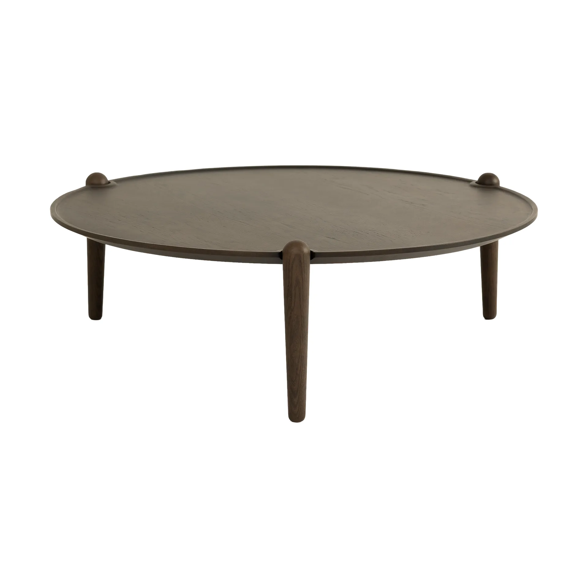 Aria sofabord, Mørk eik, Ø90x30 cm Design House Stockholm