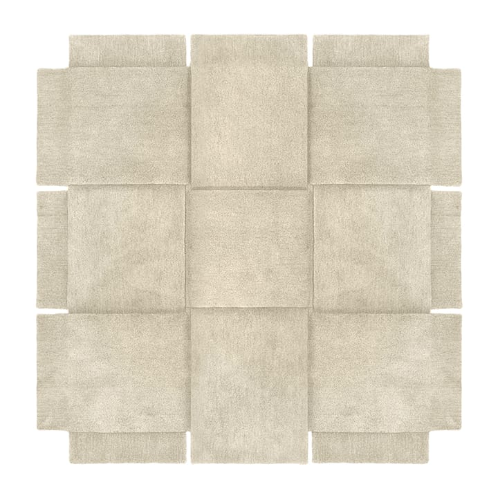 Basket gulvteppe beige - 180x180 cm - Design House Stockholm