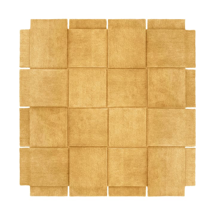 Basket teppe yellow ochre - 245x245 cm - Design House Stockholm