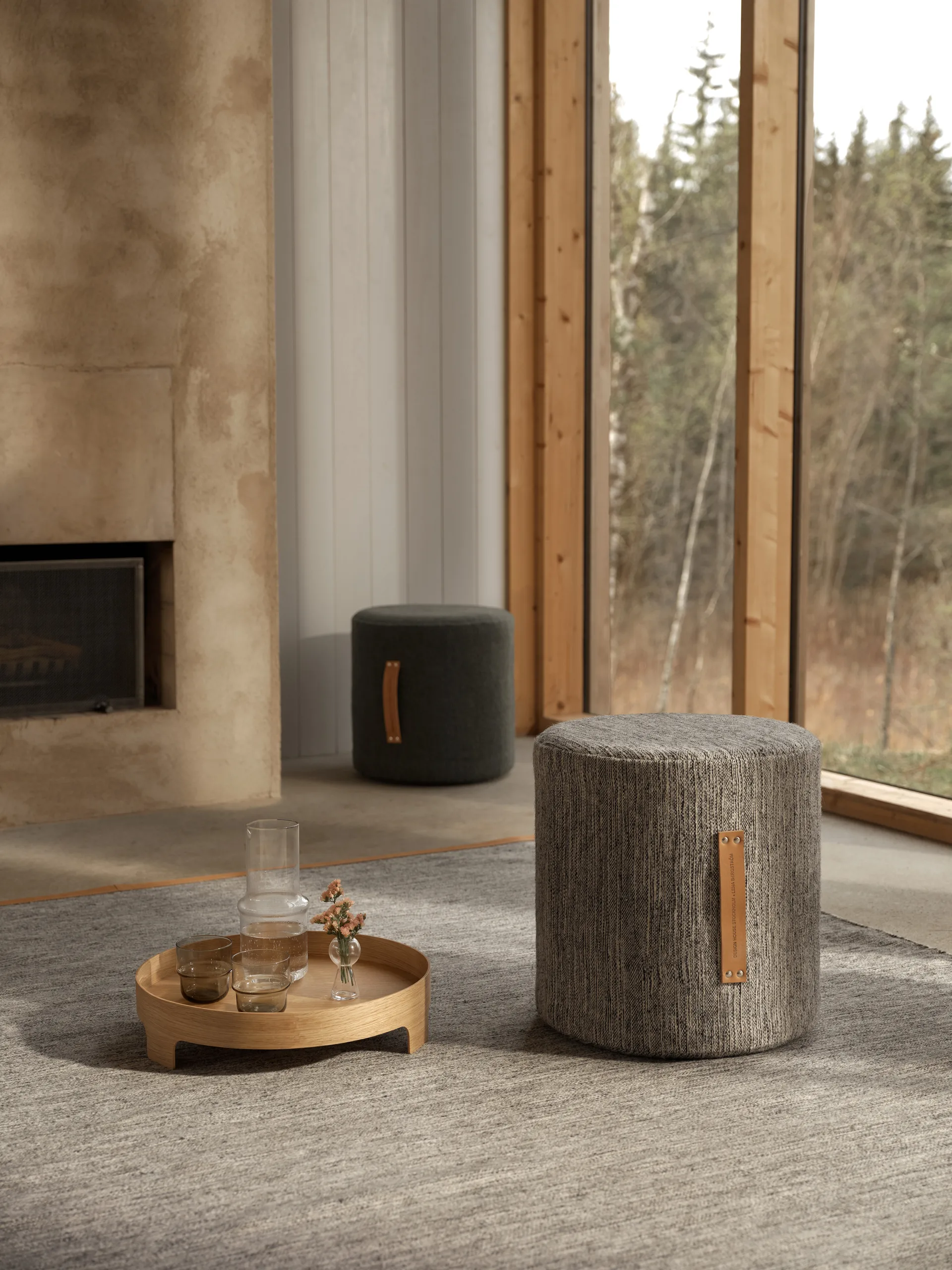 Björk gulvteppe stor lysegrå, 200 x 300 cm Design House Stockholm