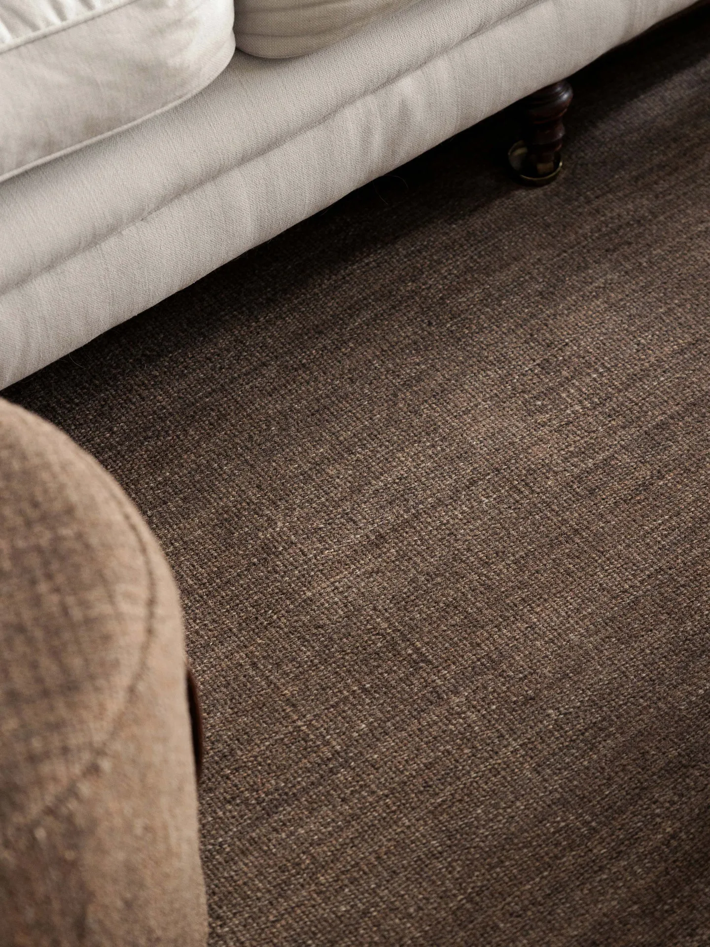 Björk teppe brunt, stort, 170x240 cm Design House Stockholm