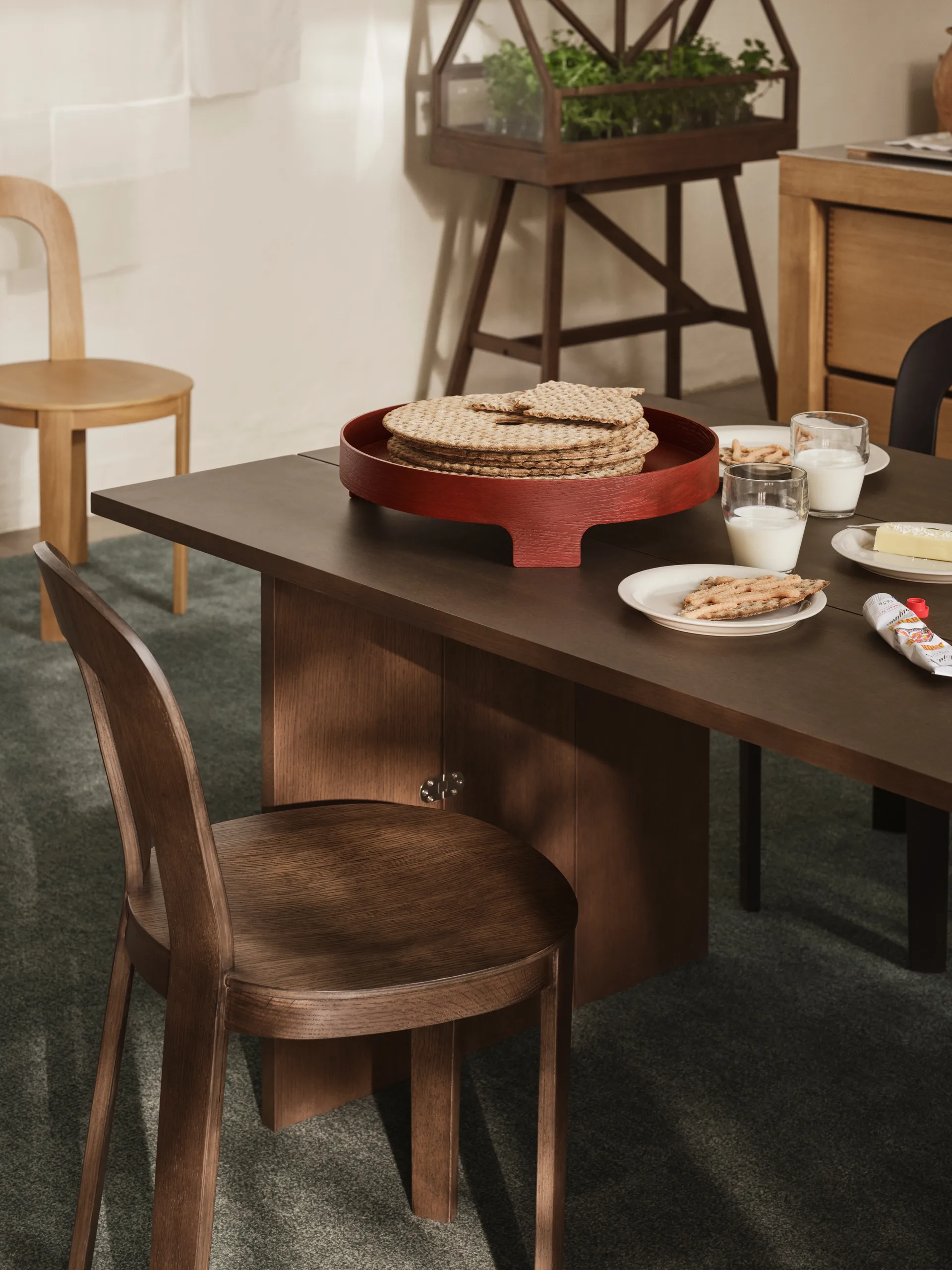 Bridge brett, Red, Ø42 cm Design House Stockholm