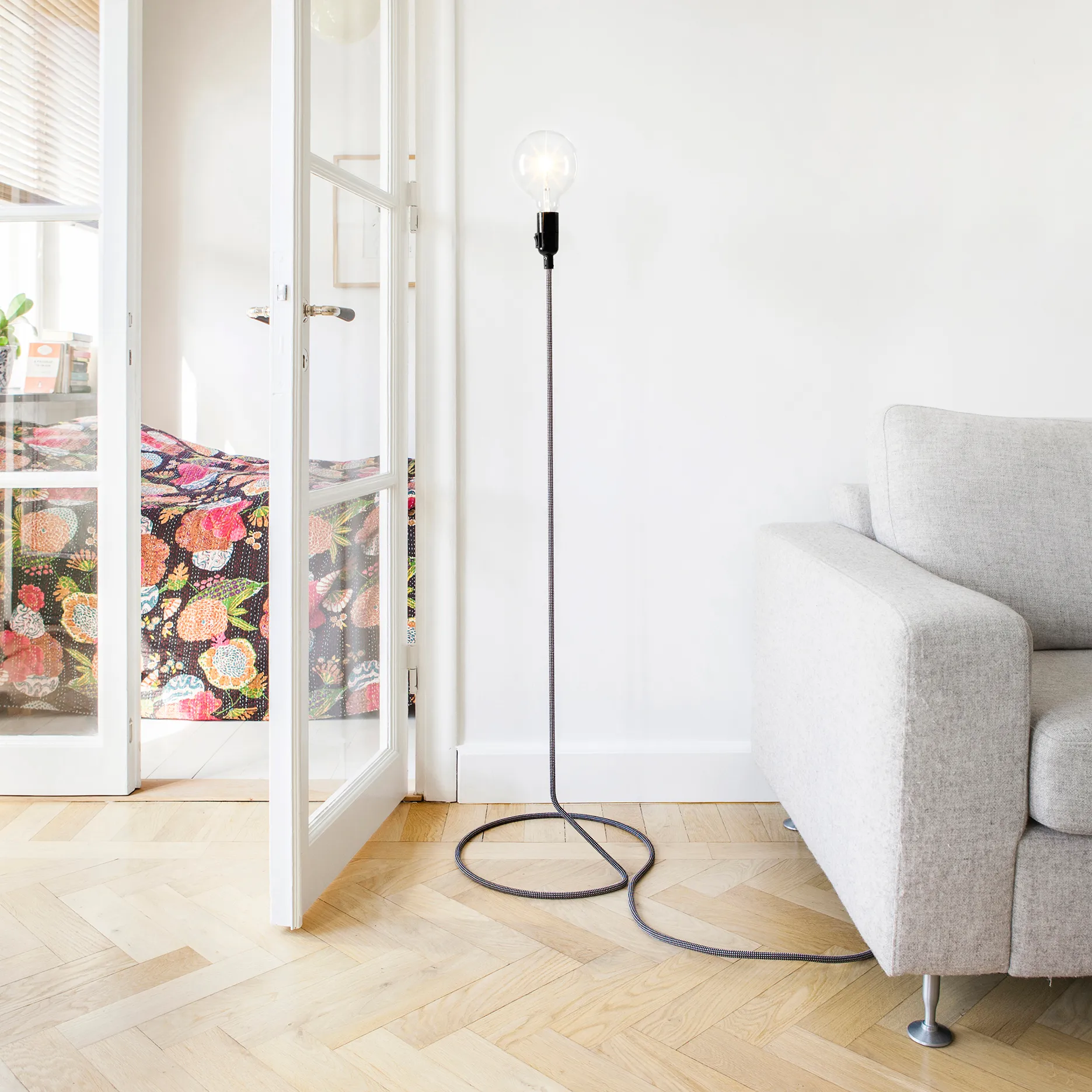 Cord lampe, Svart-hvit Design House Stockholm