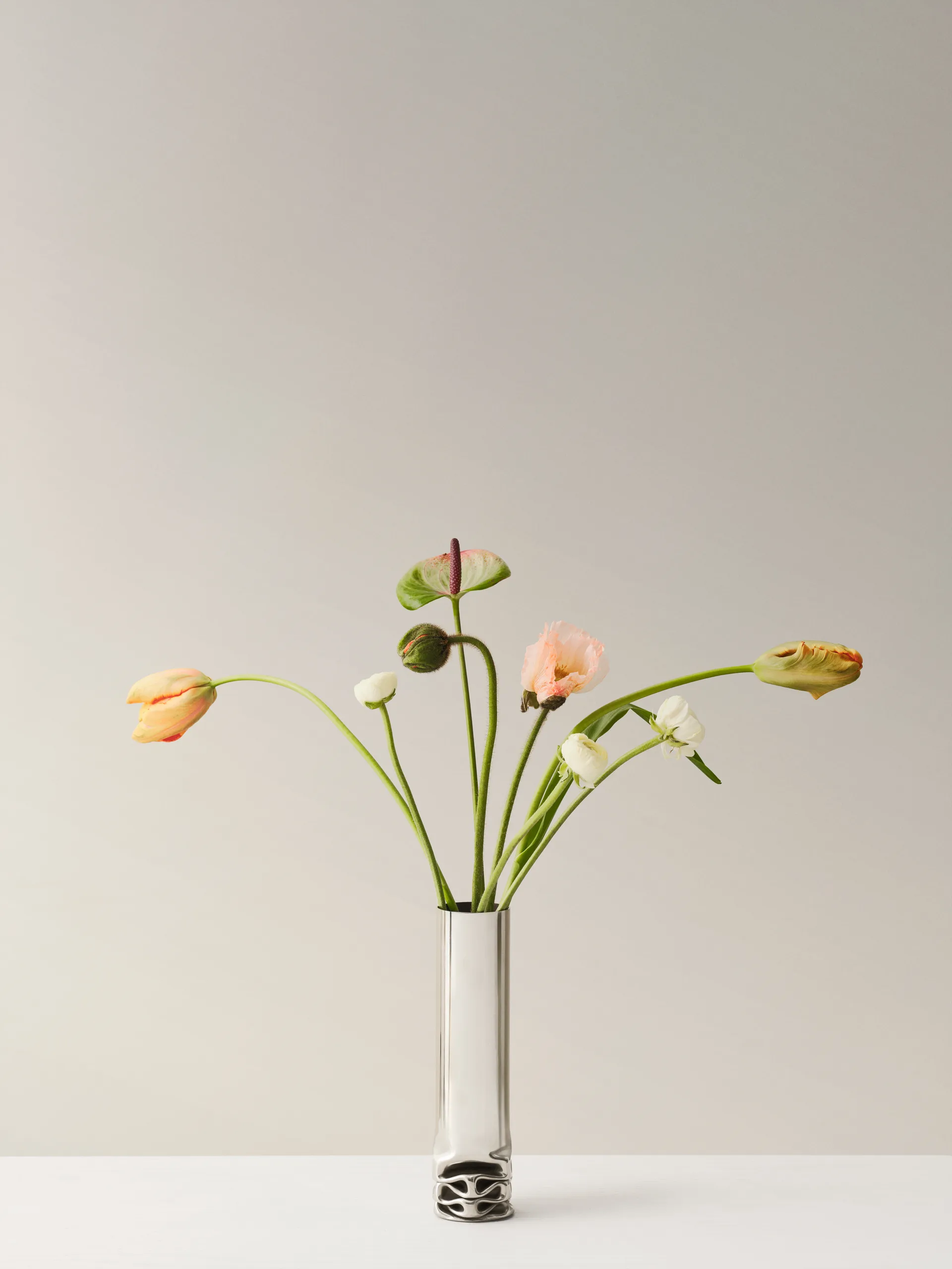 Hydraulic vase 25 cm, Stainless steel, 25 cm Design House Stockholm